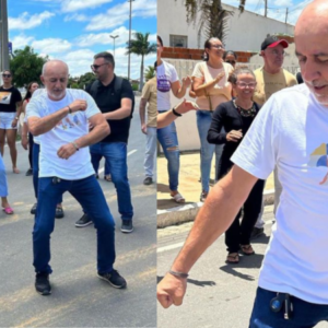 Depois de show em Brasília, prefeito volta à Paraíba e repete dancinha