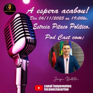 Estreia nesta quinta o “Pitaco Político”, novo podcast com Jorge Batista